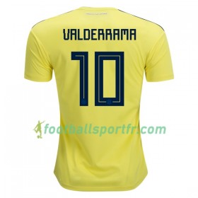 Tenue Colombie Valderrama 10 Domicile Coupe du monde 2018 Maillot de Foot